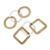 Wood 14\" Chain Sculpture - Set of 2