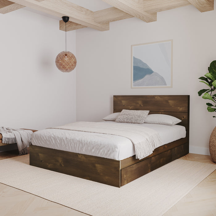 Nordika Full Panel Headboard - Truffle