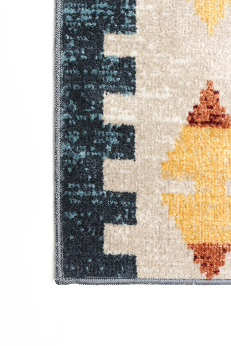 Mosaic Taupe/Copper Machine Washable Area Rug - 5'0\" x 7'0\"