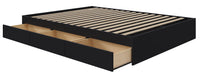 Nordika Twin Storage Platform Bed - Black 