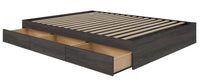 Nordika Twin Storage Platform Bed - Grey 