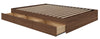 Nordika Full Storage Platform Bed - Walnut