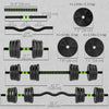 Soozier Adjustable Dumbbell Set, 3 in 1 Weights Set for Home Gym, 44lb
