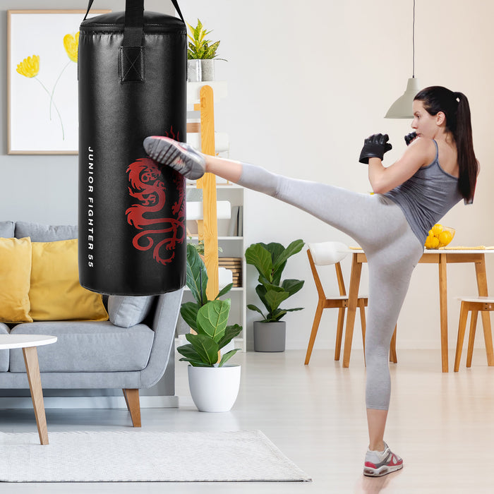Goplus 2 Ft Kids Punch Bag Boxing Set Kick Ball Gloves Skipping Rope Hook Children Boys