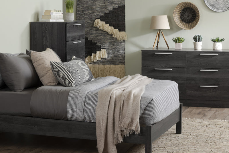 Step One Essential 2-drawer Nightstand - Gray Oak 