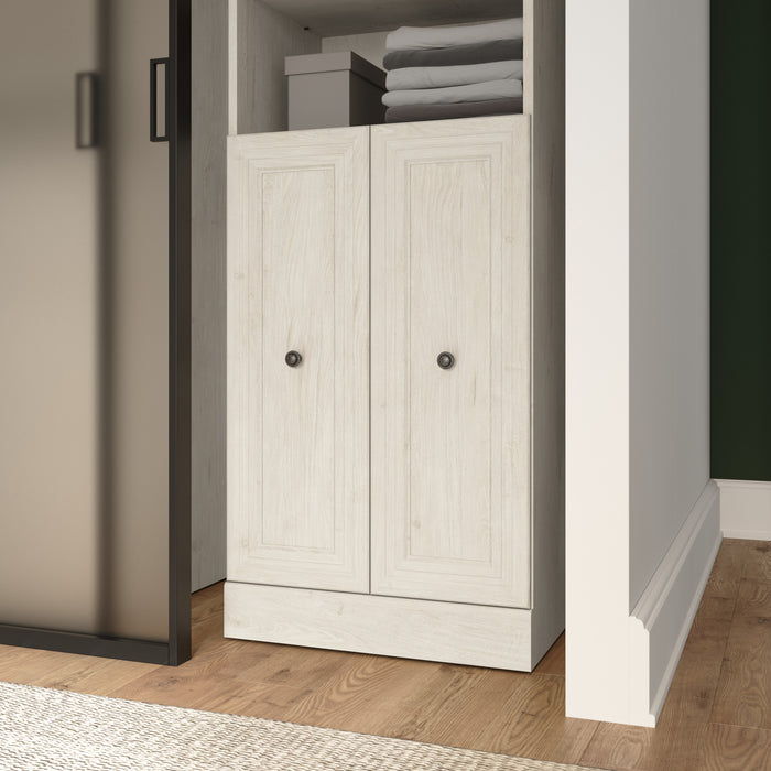 Bestar Versatile 2-Door Set for 25 W Closet Organizer - Linen White Oak