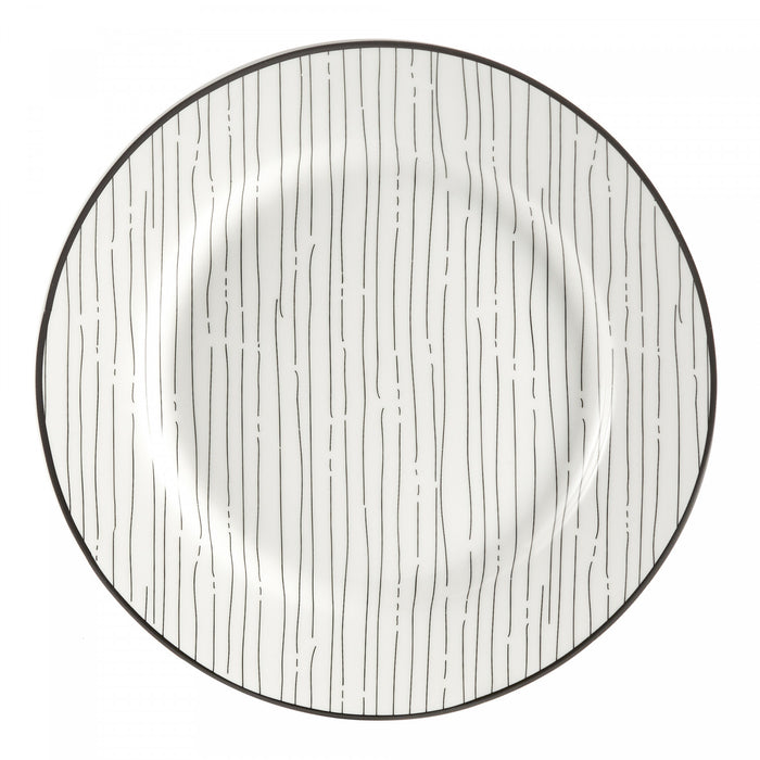 H2K Sketch 12-Piece Porcelain Dinnerware Set