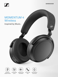 Sennheiser Momentum 4  Wireless Headphones - 10-M4AEBT BLACK 