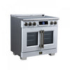 Forno Maximus 36 Inch Induction Range White, 5.36 cu.ft - FFSIN0932-36WHT Electric Range | Cuisiniere a induction Maximus 36 pouces blanche, 5,36 pi³ - FFSIN0932-36WHT