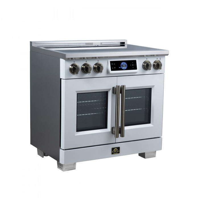 Forno Maximus 36 Inch Induction Range White, 5.36 cu.ft - FFSIN0932-36WHT Electric Range