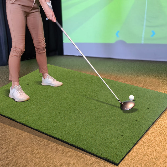 Costway 5 X 4 Ft Golf Hitting Mat Artificial Indoor Outdoor Turf Golf Training Mat 20 Mm