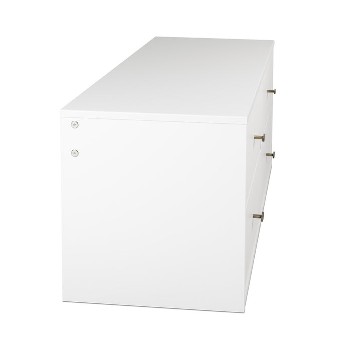 Floating 4-Drawer Dresser - White