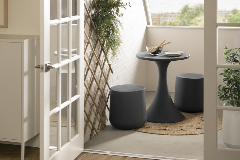 Dalya Patio Bistro Table - Dark Grey