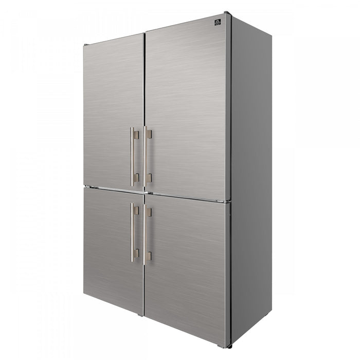 Forno Custodia 48\" Bottom Freezer combo, 20.6 cu.ft., Ice Maker, Total No frost, Stainless - FFFFD1766-48S Refrigerator