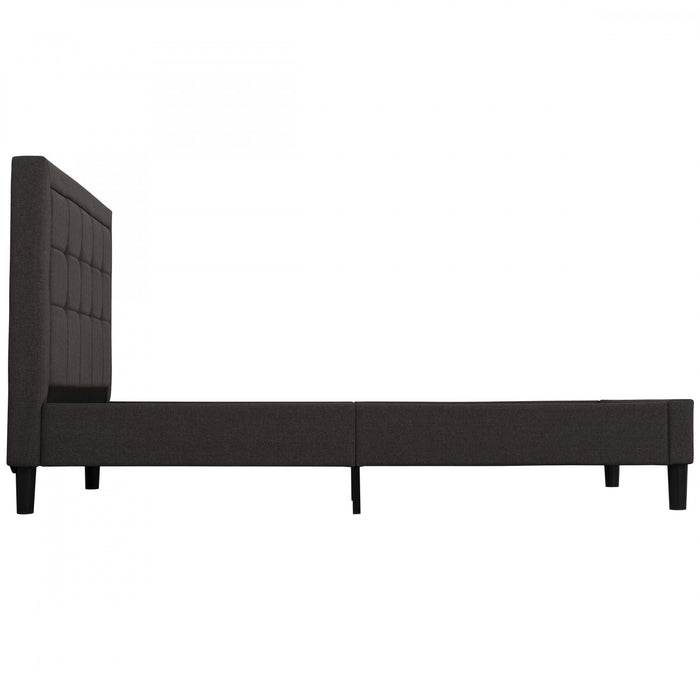 Linden Upholstered Platform Bed with Tufted Headboard - Full