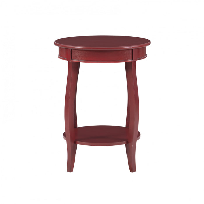 Rainbow Chairside Table - Red