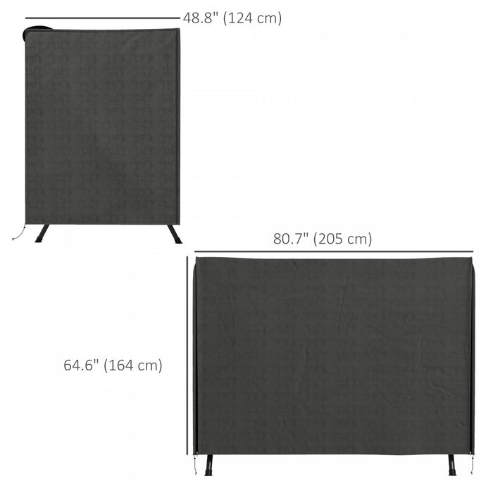 Outsunny 3-Seater Patio Swing Cover, 81\" x 49\" x 65\", Dark Grey