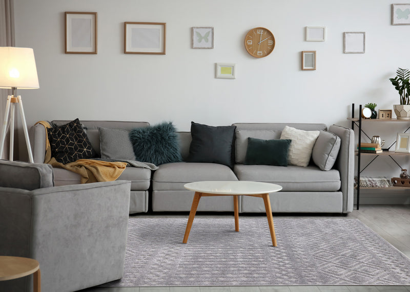 Oslo Modern Textured Area Rug - 6'7\" x 9'6\"