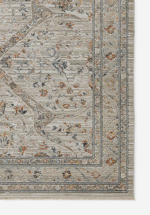 Margaux Traditional 7'10\" x 10'10\" Area Rug in Ivory Indoor Area Rug
