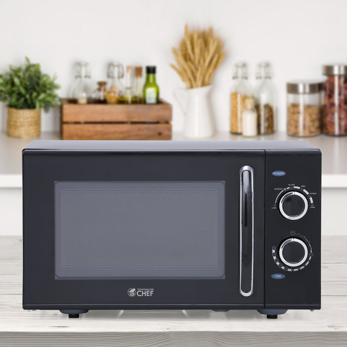 CHM Series Commercial Chef 0.9 Cu. Ft. Countertop Microwave Oven, CHMH900B6C, Black Countertop Microwave Less 1cuft