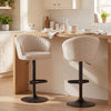 HOMCOM Bar Stools Set of 2, Adjustable Swivel Counter Height Barstools