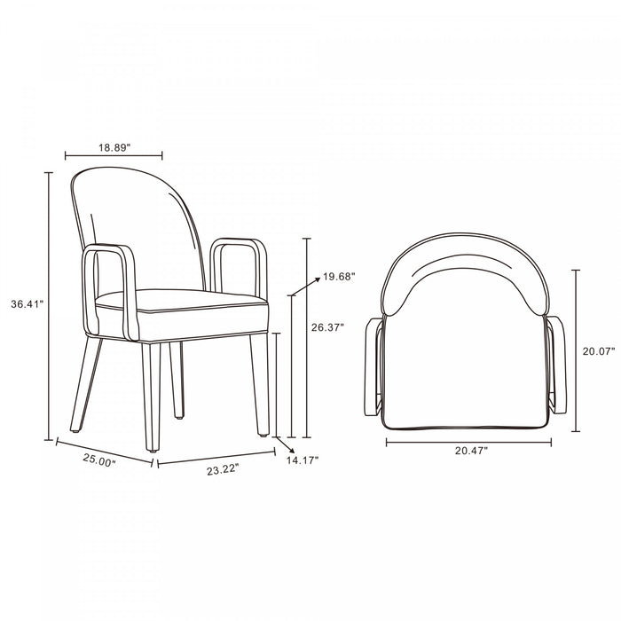 Hillman Modern 8-Piece Dining Chair Set in Blue