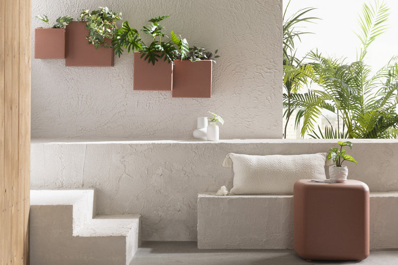 Dalya Outdoor Side Table - Burnt Orange