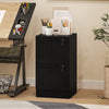 HOMCOM 2 Drawer File Cabinet with Lock Filing Cabinet for A4 Letter Black