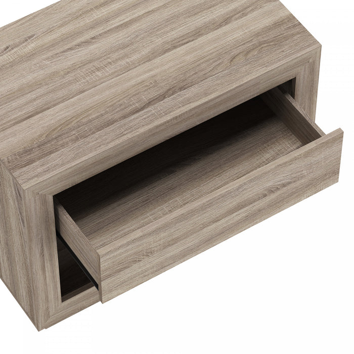 Soren Contemporary 32\" Nightstand in Natural Oak (1-Drawer)