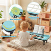 Costway 37 Keys Kids Piano Keyboard Portable Musical Toy with Microphone & Music Stand Blue