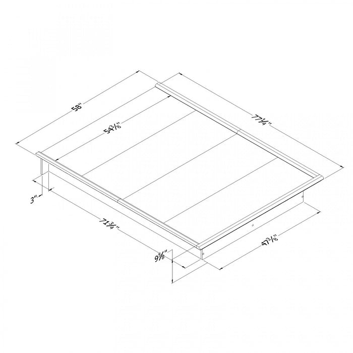 Step One Platform Bed - Pure Black 