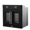 Forno Asti 30" French Door Electric Wall Oven, Black, 3.68 cu. ft. - FBOEL1333-30BLK | Four mural electrique a porte francaise Asti 30 po, noir, 3,68 pi³ - FBOEL1333-30BLK