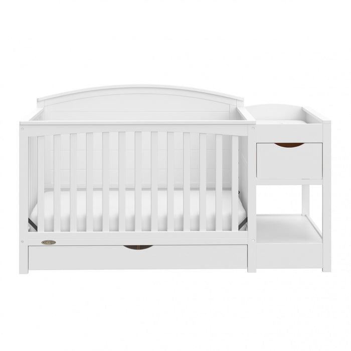 Graco Bellwood 5-in-1 Convertible Crib and Changer - White