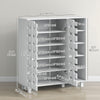 HOMCOM Shoe Storage Cabinet with 5-tier Cupboard and 5 Open Shelves