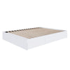 3-Drawer Storage Bed Frame, King|White King Bed | Lit King tiroirs, Blanc