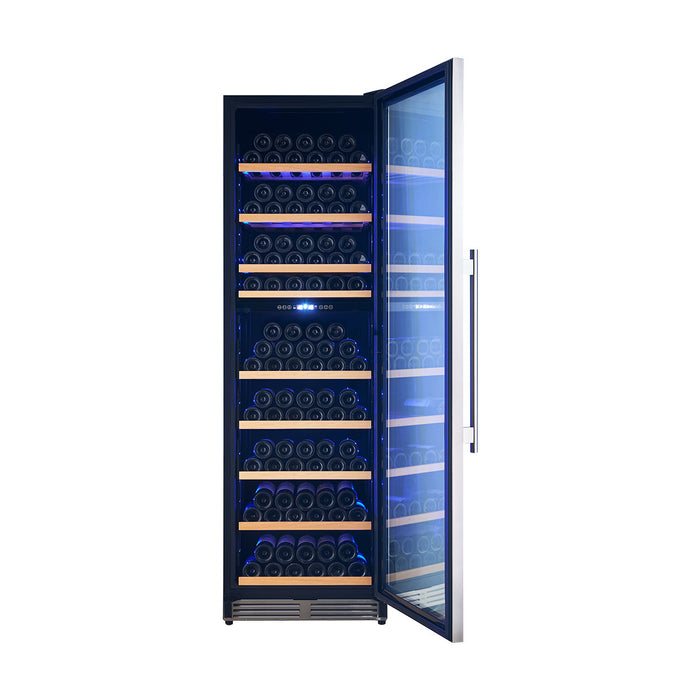 Forno Avellino 24\" Dual Zone Wine Cooler, 16 cu.ft stainless Steel- FWCDR6603-24S
