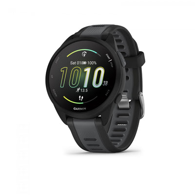 Garmin Forerunner® 165 Gps Smartwatch - Health Tracking With Amoled Display - Black/slate Gray|Montre Intelligente Gps Garmin Forerunner® 165 - Suivi De La Sante Avec Ecran Amoled - Noir/gris Ard