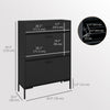 HOMCOM Shoe Storage Cabinet Modern Shoe Storage Organizer with Flip Doors