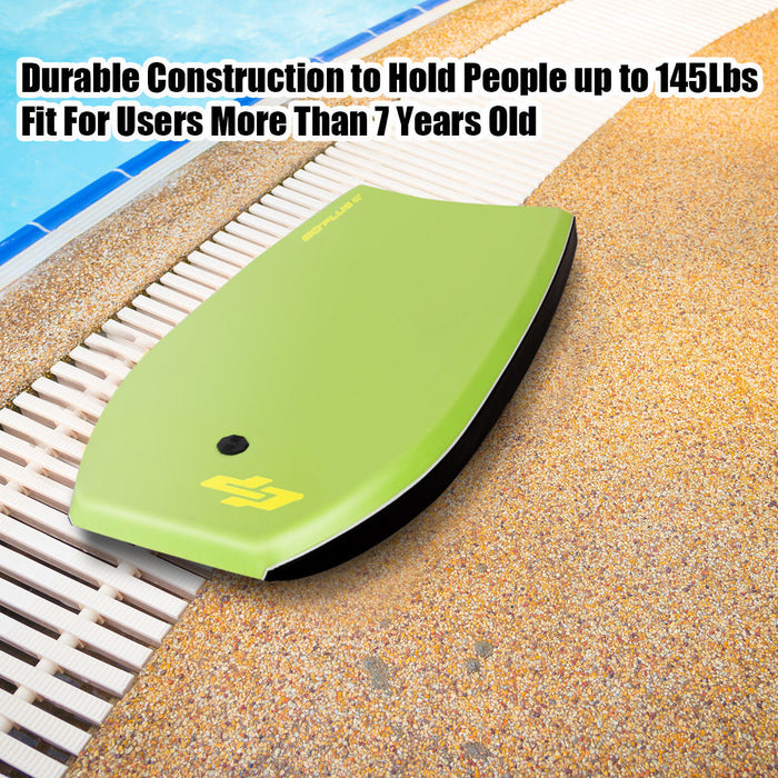 Goplus 42\" Super Bodyboard Surfing W/ Leash Ixpe Deck Eps Core Boarding