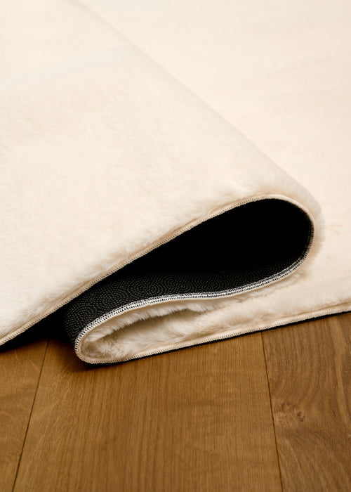 Argo Plush & Shags Cream Washable Rug 8'0\" x 10'0\" Indoor Area Rug