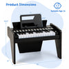Costway 25 Keys Digital Piano with Music Stand,Teaching Mode,Lighted Keys, Adjustable Speed Black