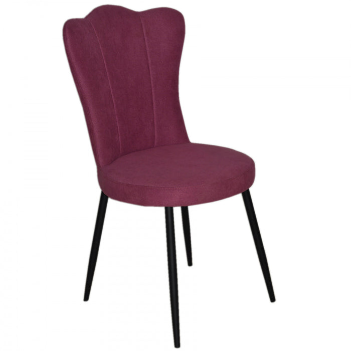 Genevra Pink Velvet Accent Dining Chair (Set of 2)