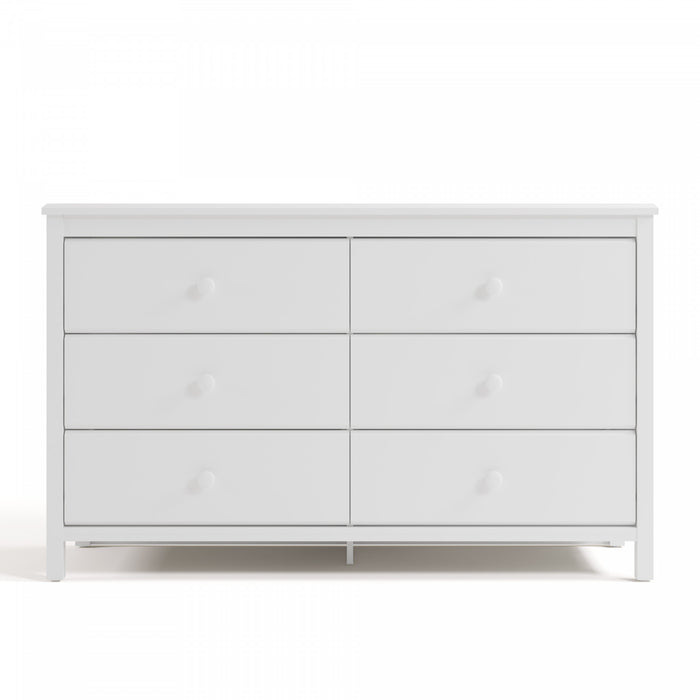 Storkcraft Alpine 6 Drawer Dresser - White