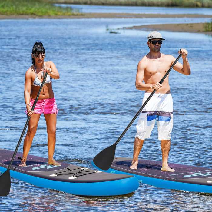 Goplus 11' Inflatable Stand Up Paddle Board Surfboard W/bag Aluminum Paddle Pump