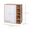 35" Free Standing Storage Cabinet Living Room Closet Organizer Adjustable