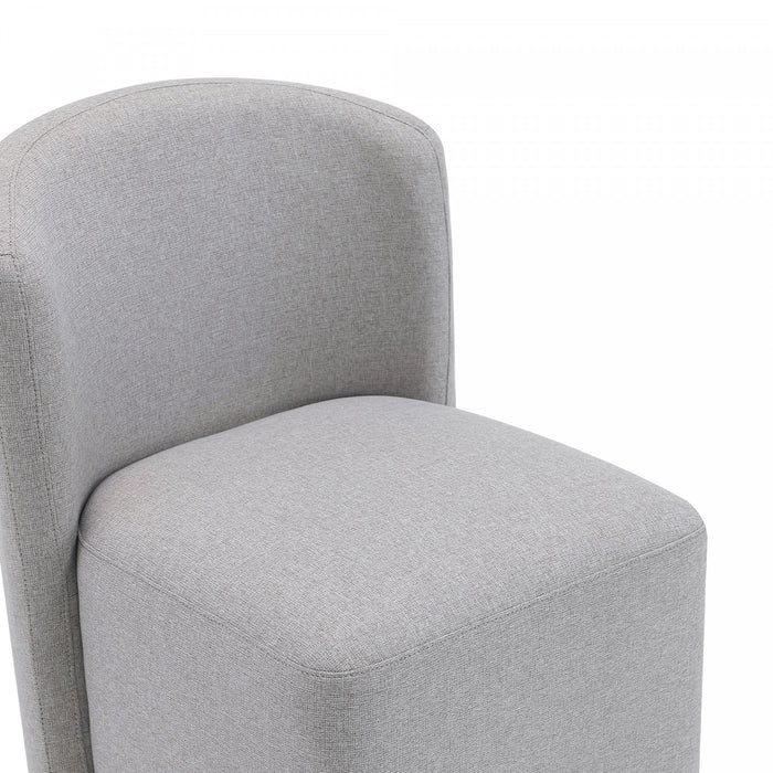 Hearth Contemporary Modern Upholstered Side Chair in Light Gray