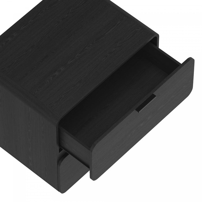 Chrystie Contemporary Modern 2-Piece Dresser and Nightstand in Black