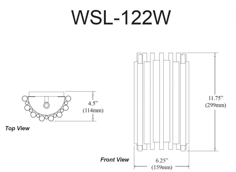 Dainolite Weslyn 2 Light Wall Sconce Short-Aged Brass Lamp