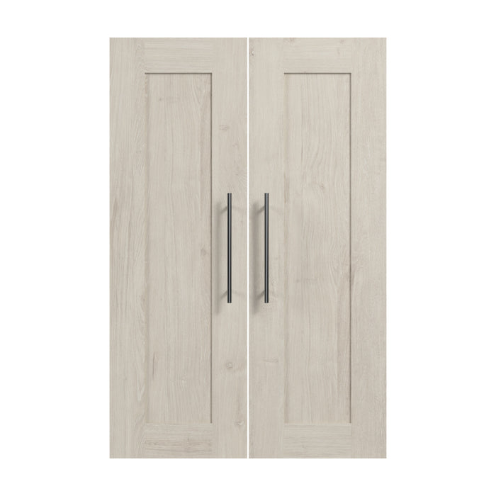 Bestar Pur 2-Door Set for Pur 25 W Closet Organizer - Ash Grey
