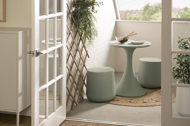 Dalya Patio Bistro Table - Sage Green